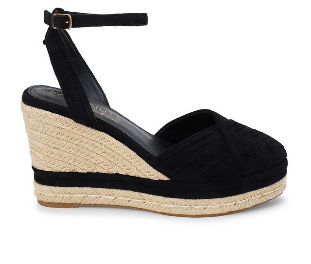 Women's Coconuts by Matisse Becca Wedges in Black color