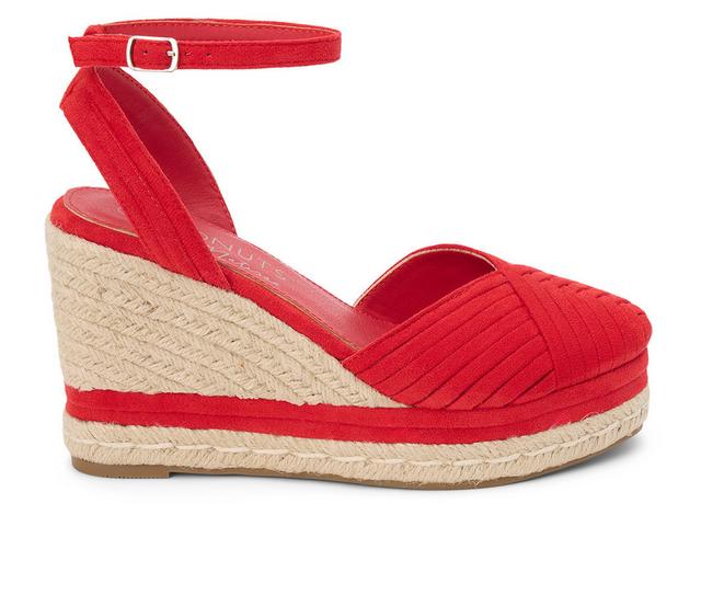 Women's Coconuts by Matisse Becca Wedges in Red color