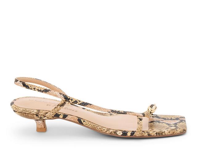 Women's Coconuts by Matisse Fernando Dress Sandals in Tan Snake Multi color