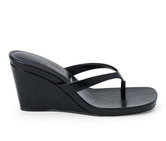 Women's Coconuts by Matisse Murphy Wedges in Black color