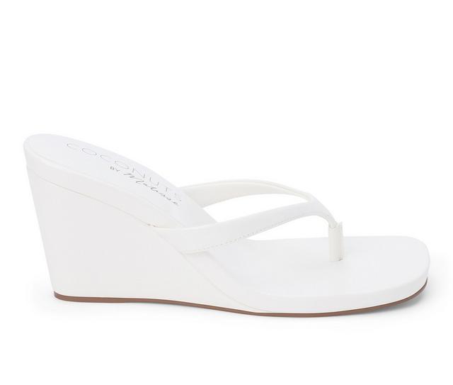 Women's Coconuts by Matisse Murphy Wedges in White color