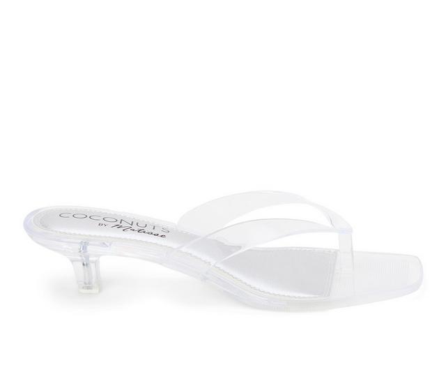 Women's Coconuts by Matisse Margo Dress Sandals in Clear color