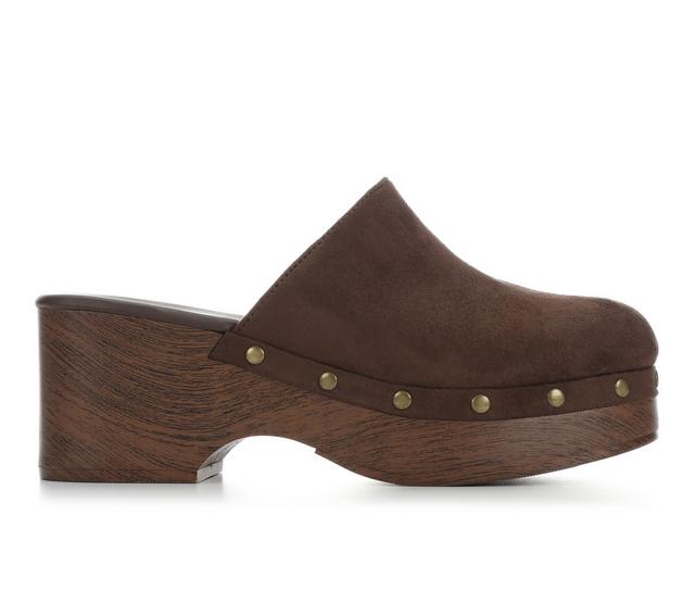 Women's Vintage 7 Eight Lottie Clogs in Espresso color