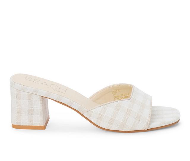 Women's Beach by Matisse Birdie Dress Sandals in Natural Check color