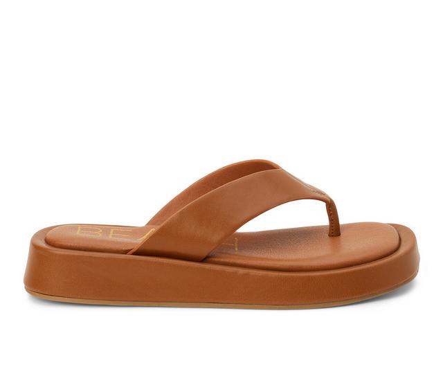 Women's Beach by Matisse Mallorca Flip-Flops in Cognac color