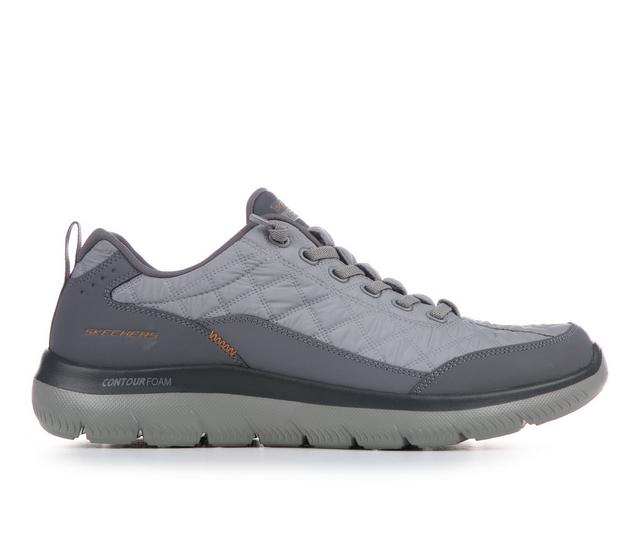 Men's Skechers 232644 Cozy Non Slip Walking Shoes in Char/Orange W color