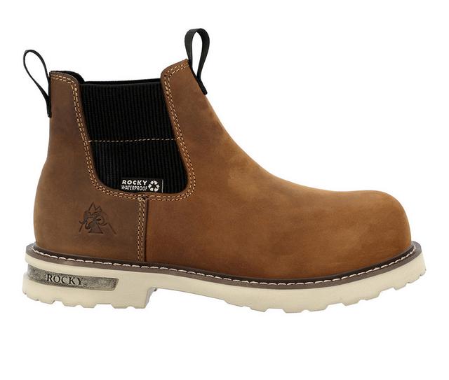 Women's Rocky Grindstone XTR 6" Easy On Women's Work Boots in Brown color