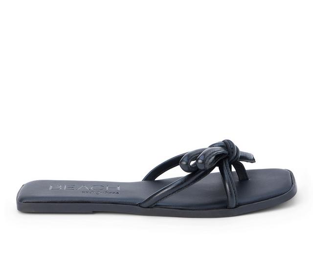 Women's Beach by Matisse Ruthie Flip-Flops in Black color