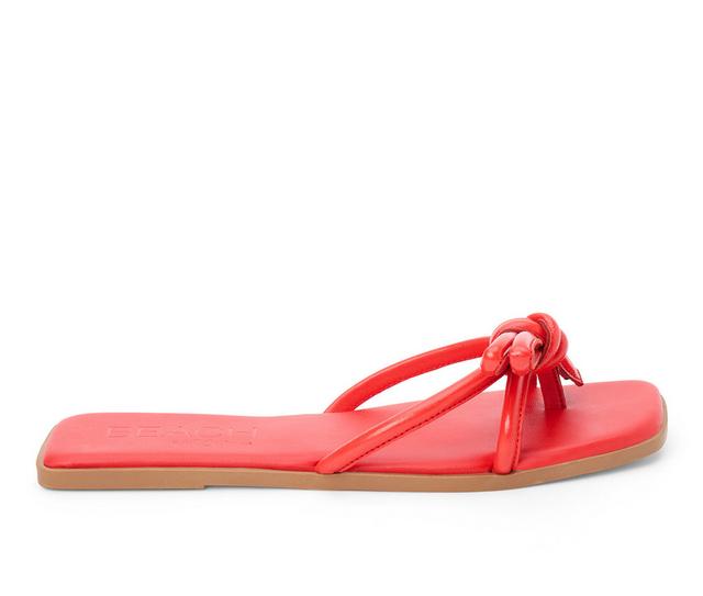 Women's Beach by Matisse Ruthie Flip-Flops in Red color