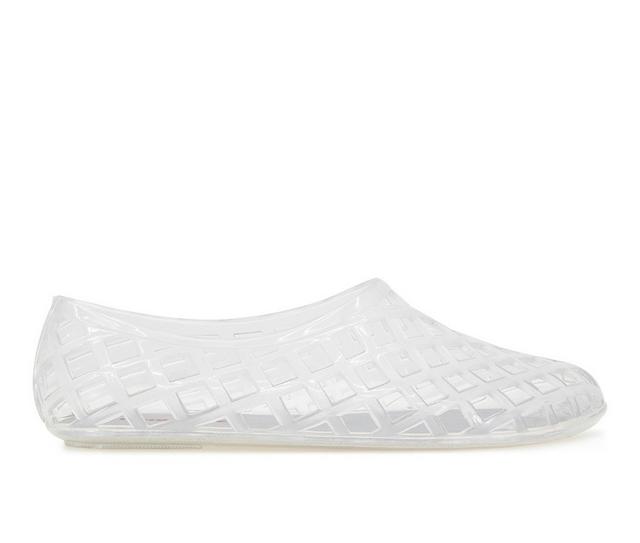 Women's Unionbay Jammie Flats in Clear color