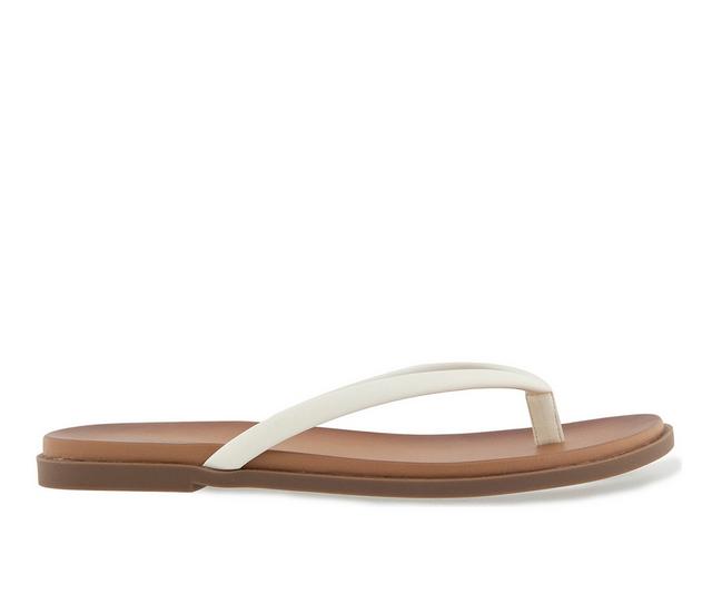 Women's Unionbay Rochel Flip-Flops in White color