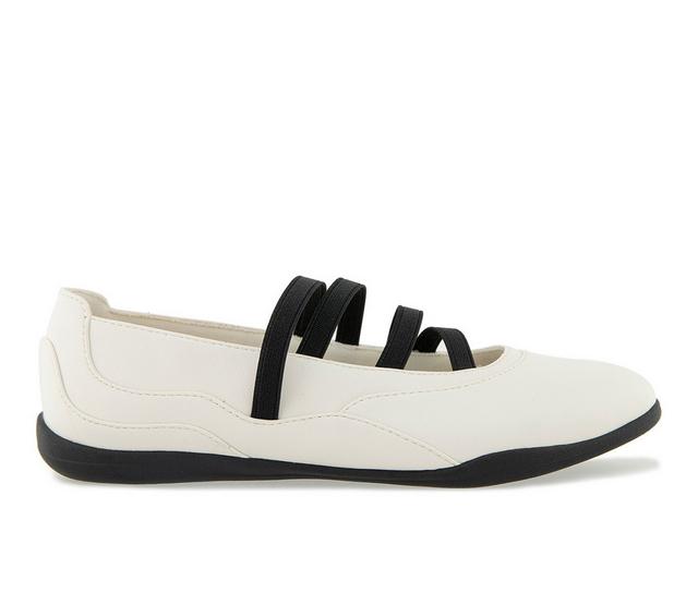 Women's Unionbay Rylee Flats in White color