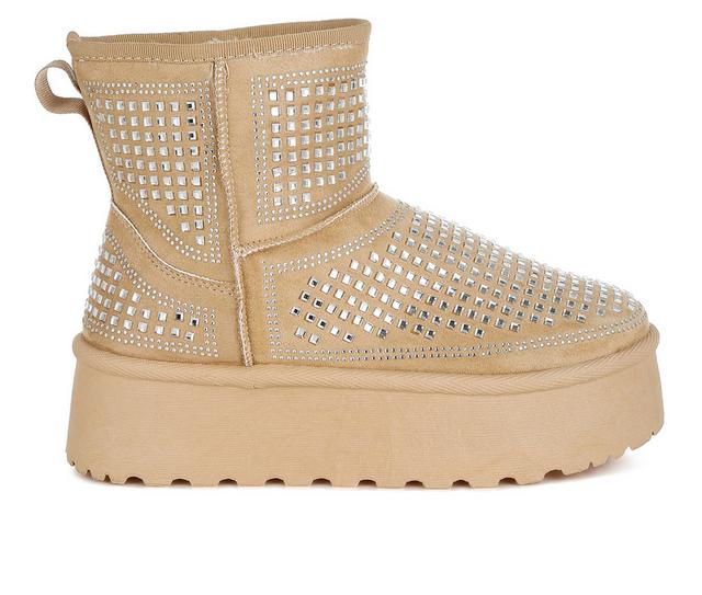 Women's London Rag Xoras Winter Boots in Beige color