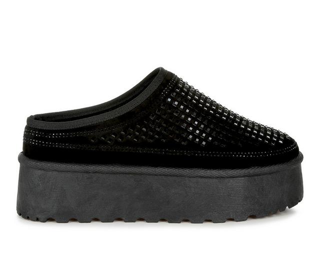 Women's London Rag Kickles Paltform Clogs in Black color