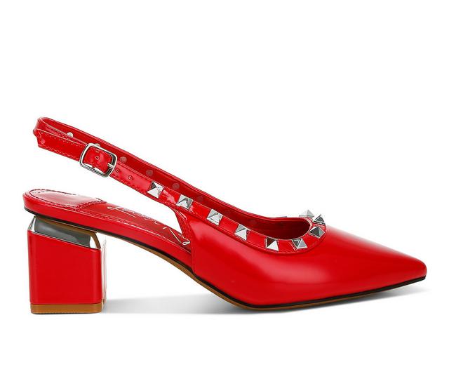 Women's London Rag Hiral Pumps in Red color