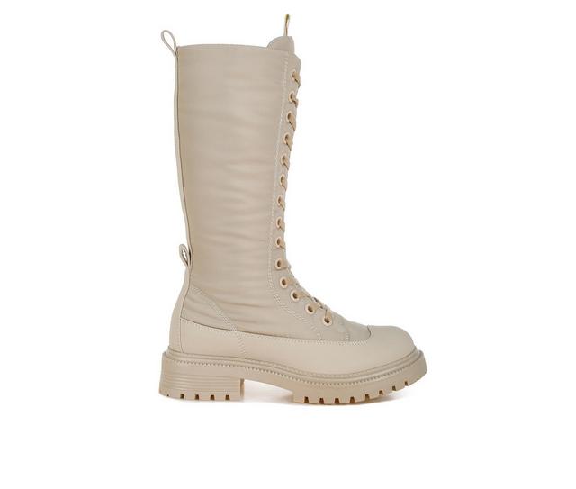 Women's London Rag Argi Lace-up Boots in Beige color