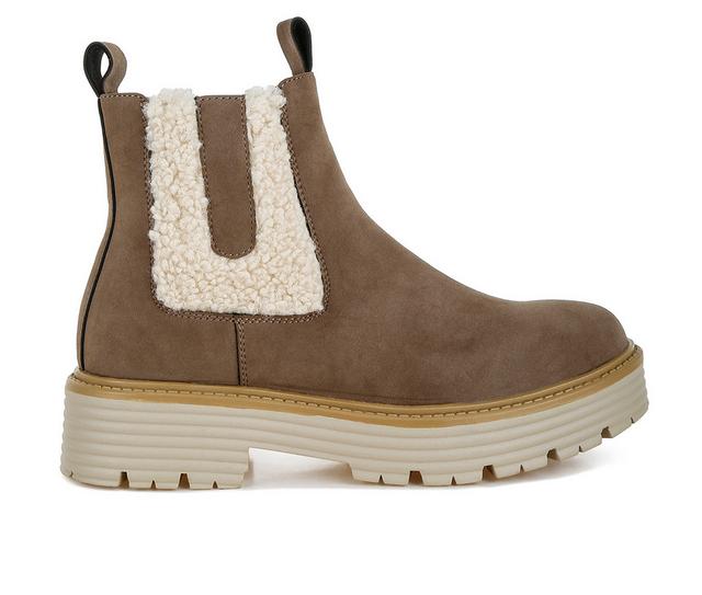 Women's London Rag Mothman Booties in Taupe color