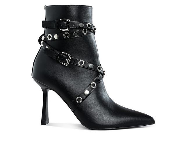 Women's London Rag Jaunts Heeled Boots in Black color