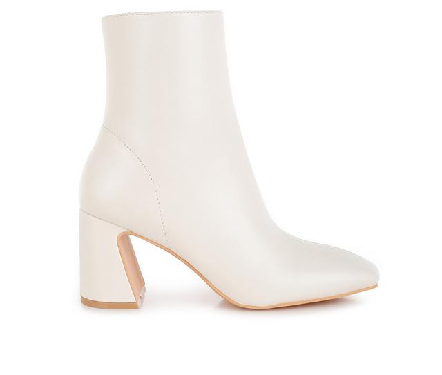 Women's London Rag Bruna Booties in Off White color