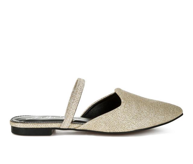 Women's London Rag Twiggy Flats in Gold color