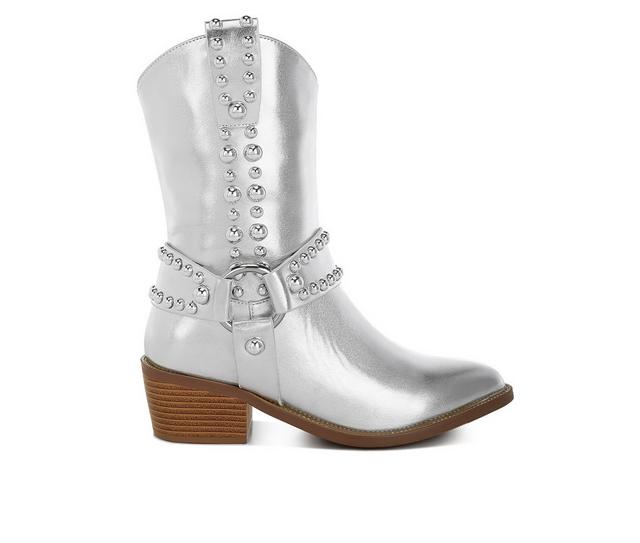 Women's London Rag Altair Booties in Silver color