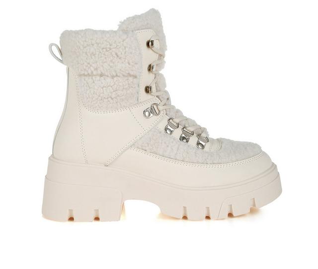 Women's London Rag Wellerman Lace-up Boots in Beige color