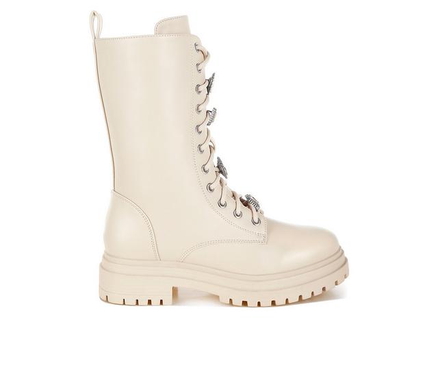 Women's London Rag Nimba Mid-Calf Boots in Beige color