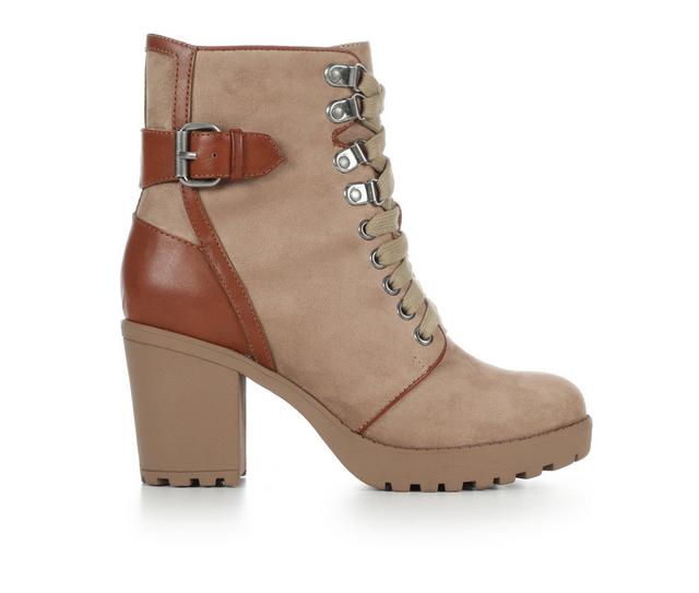 Christina Royale Marigold Booties in Stone/Tan color