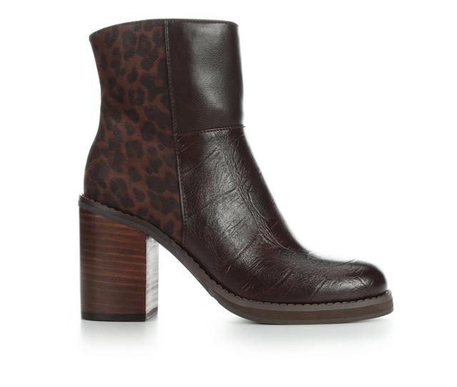 Women's Christina Royale Zayla Booties in Brown Multi color