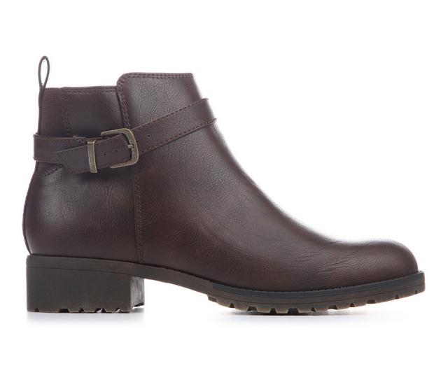 Women's Sugar Camelia Booties in Chocolate color