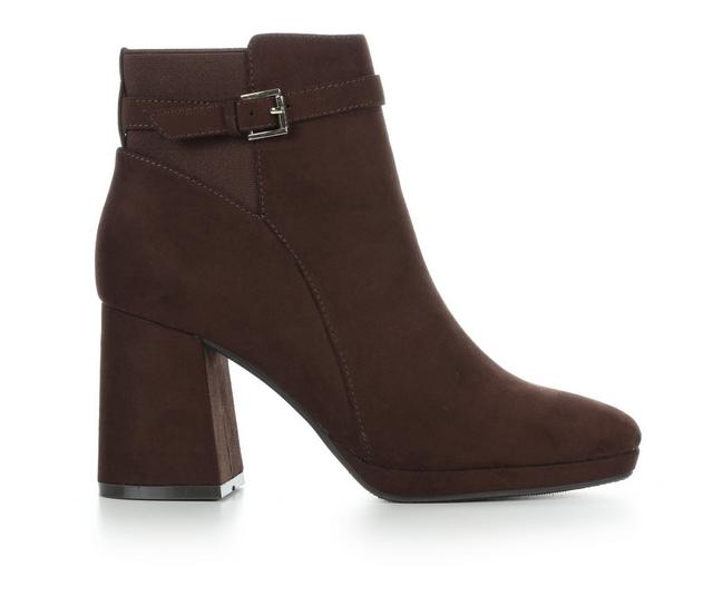Jones New York Roclynd Booties in Dark Brown color