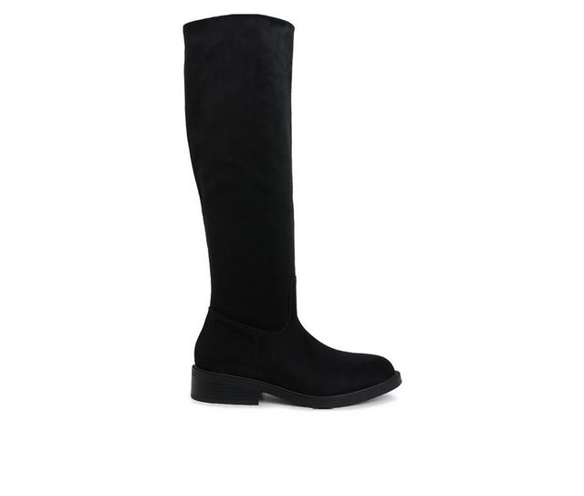 Women's London Rag Chiru Knee High Boots in Black color