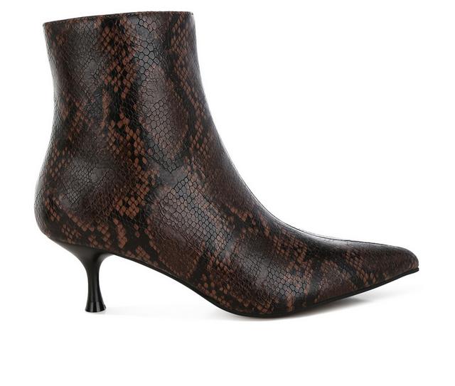 Women's London Rag Thymus Booties in Chocolate color
