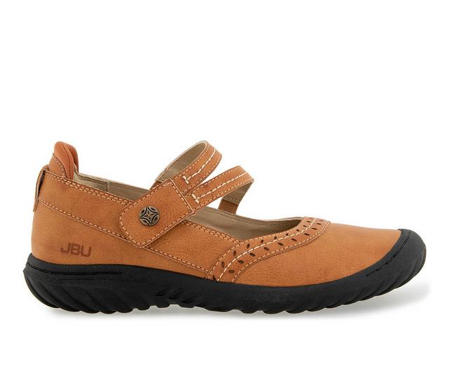 Women's JBU Adeline Mary Janes in Tan color