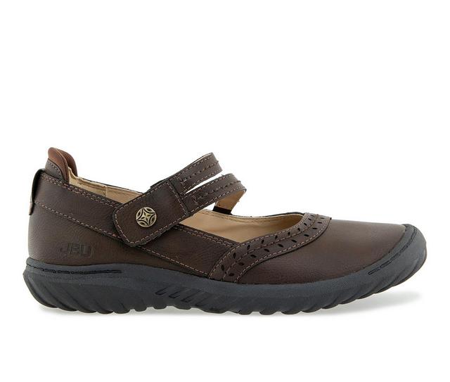 Women's JBU Adeline Mary Janes in Chocolate color