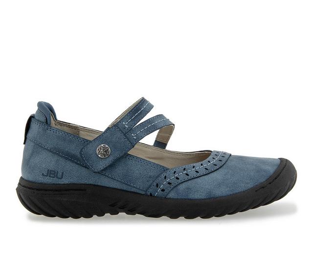 Women's JBU Adeline Mary Janes in Denim color