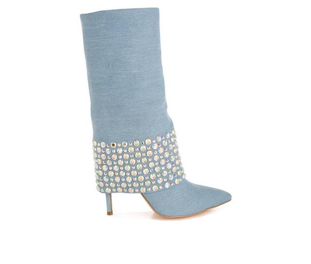Women's London Rag Mike Mid-Calf Boots in Blue color