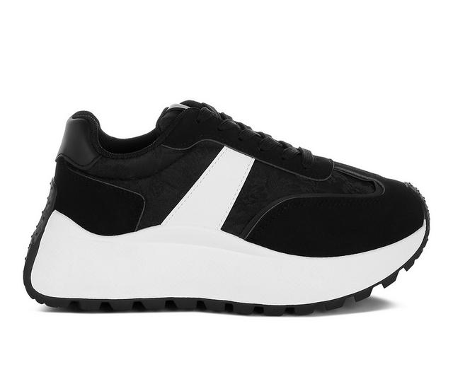 Women's London Rag Squeaker Sneakers in Black color