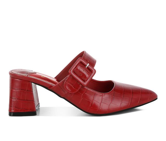 Women's London Rag Pinacola Pumps in Dark Red color