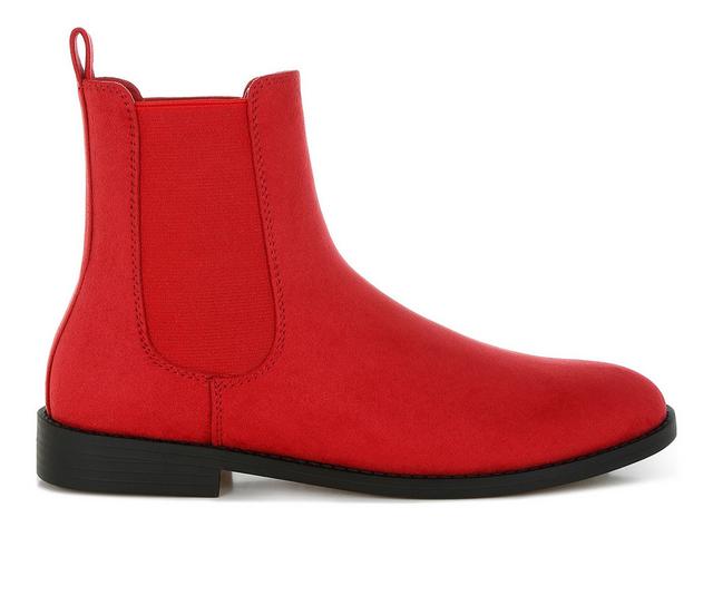 Women's London Rag Ayasa Chelsea Boots in Red color