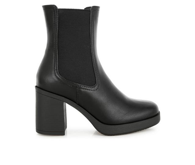 Women's London Rag Scuala Heeled Boots in Black color