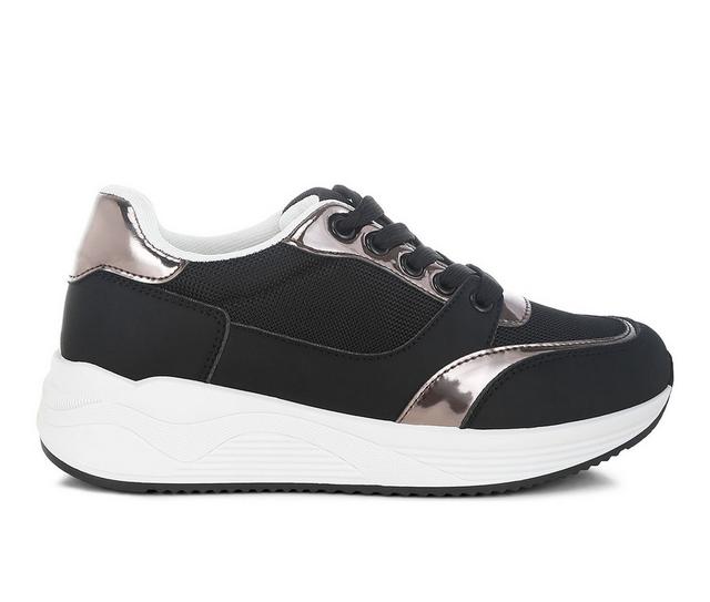 Women's London Rag Subasa Wedge Sneakers in Black color