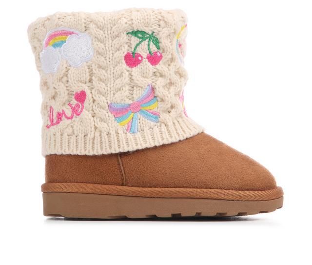 Girls' Sugar Toddlers' Stellar R Boots in Chestnut color