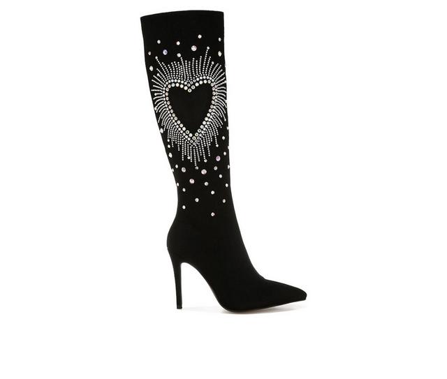 Women's London Rag Coastra Knee High Boots in Black color