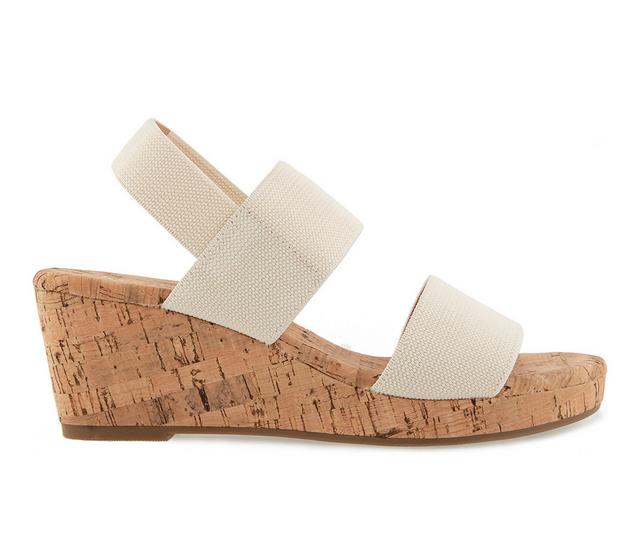 Women's KENSIE Jakura Wedges in Off White color