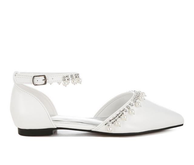 Women's Rag & Co Aouva Flat Sandals in White color