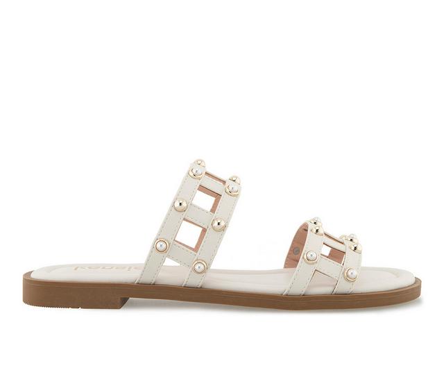 Women's KENSIE Malory-B Sandals in Off White color