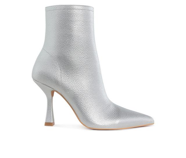 Women's Rag & Co Farnak Booties in Silver color