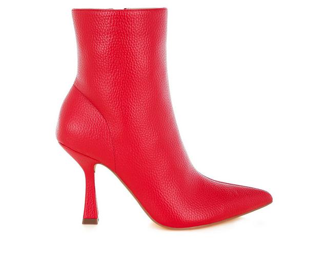 Women's Rag & Co Farnak Booties in Red color