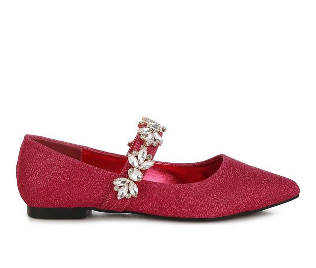 Women's Rag & Co Flavia Flats in Fuchsia color